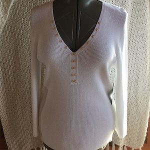 Jones New York Signature 3/4 sleeve sweater